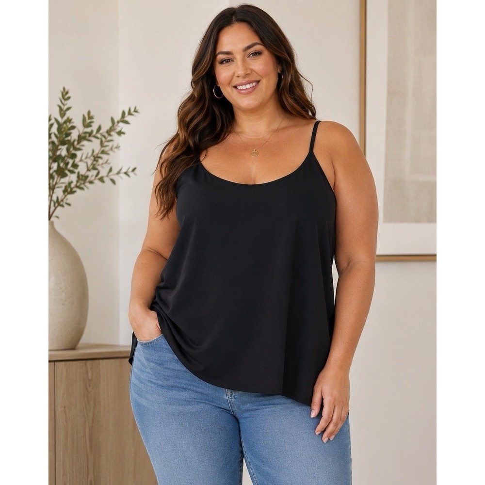 New Coldwater Creek Womens 3x Black Camisole Nice